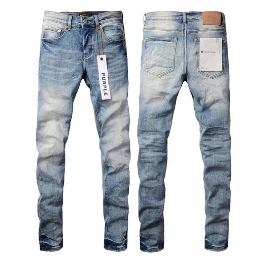 Bruce - American High Street Blue Patch-Jeans